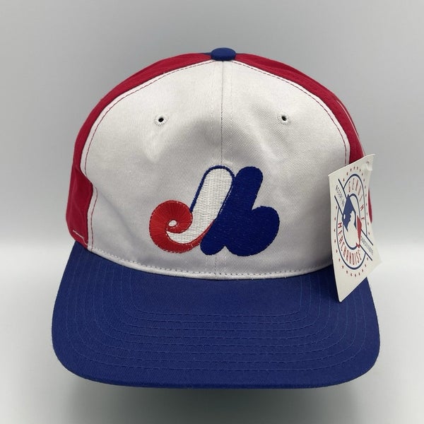 Vintage Montreal Expos Drew Pearson Snapback Hat Cap 90s MLB Deadstock NWT