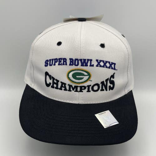 Vintage Green Bay Packers XXXI Super Bowl Champions Hat Game Day Snapback NWT