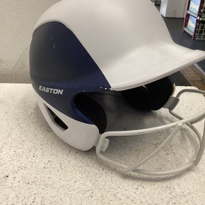 Used Easton BATTING HELMET Batting Helmet w/Mask Navy Blue MD 11443-S000197190
