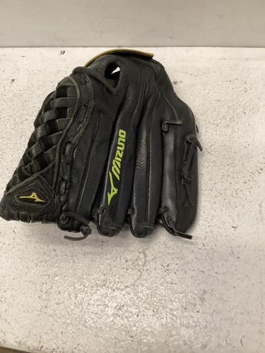 Used Mizuno GPL 1250F1 BB/SB Glove RH Throw Black 12 1/2" 11443-S000197183