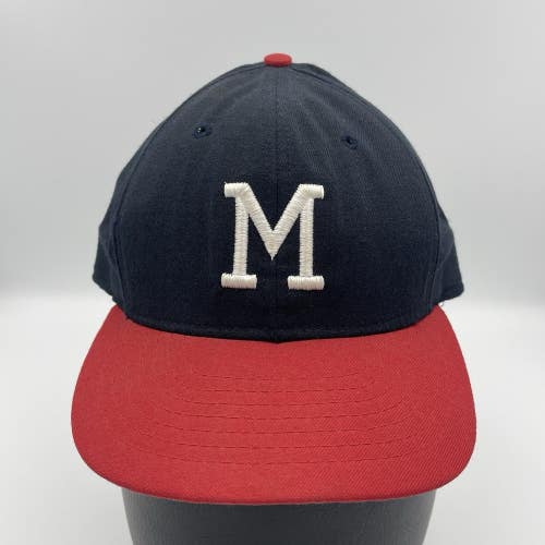 Vintage Milwaukee Braves Hat MLB Roman Cooperstown Collection USA Fitted 6 7/8