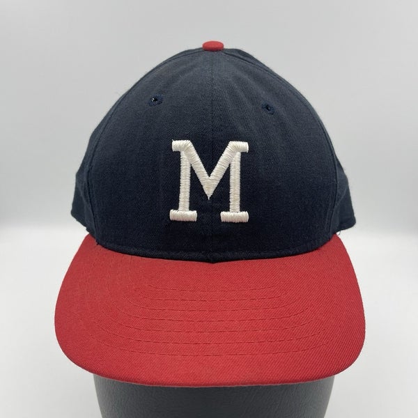 Vintage Milwaukee Braves Hat MLB Roman Cooperstown Collection USA Fitted 6 7/8