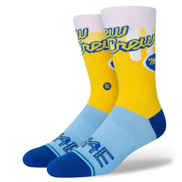 Stance Milwaukee Brewers City Connect "Brew Crew" MLB CC Crew Socks Large 9-13