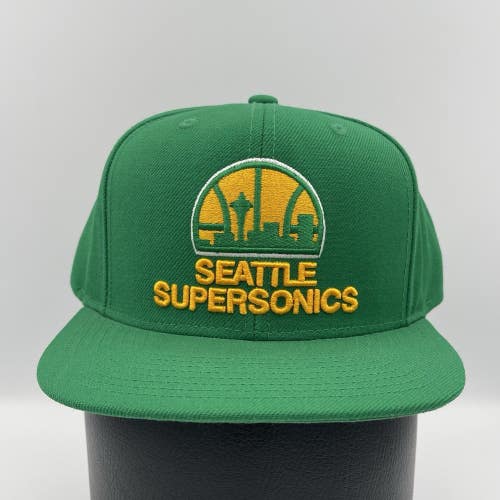 Seattle SuperSonics Hat Snapback Green Mitchell & Ness Hardwood Classics Cap