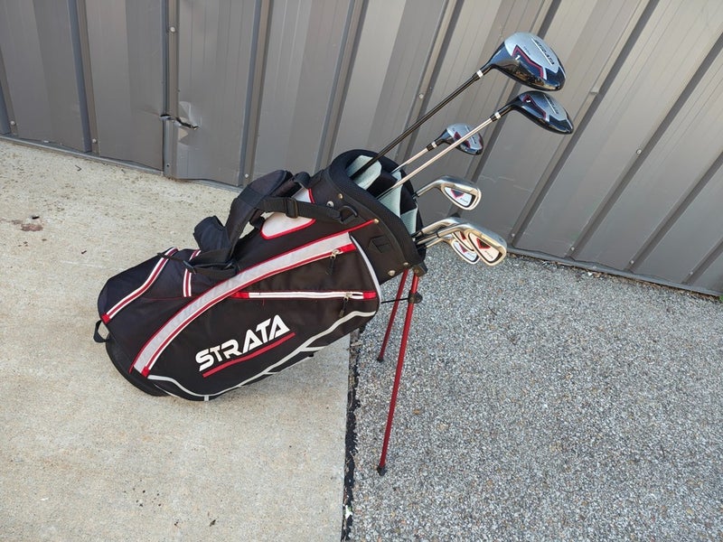 Callaway Strata Mens 10 Piece Regular Complete Golf Set Stand Bag Left Handed