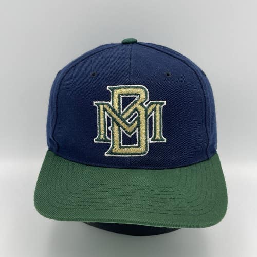 Vintage 90s Milwaukee Brewers Sports Specialties Plain Logo Snapback Hat Rare