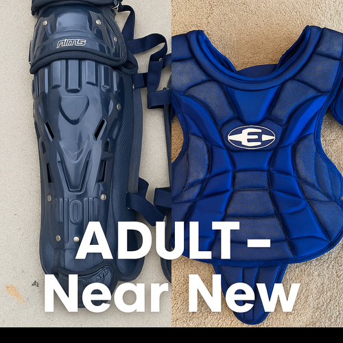 Adult Catcher’s Gear Set – Rawlings Leg Guards & Easton Chest Protector – Near New
