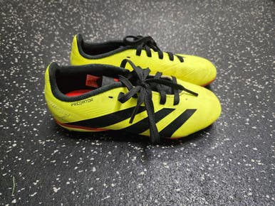 Used Adidas Soccer Cleats Black And Optic Yellow Junior 01 11849-S000030979