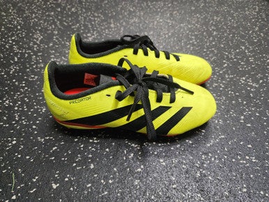 Used Adidas Soccer Cleats Black And Optic Yellow Junior 01 11849-S000030979