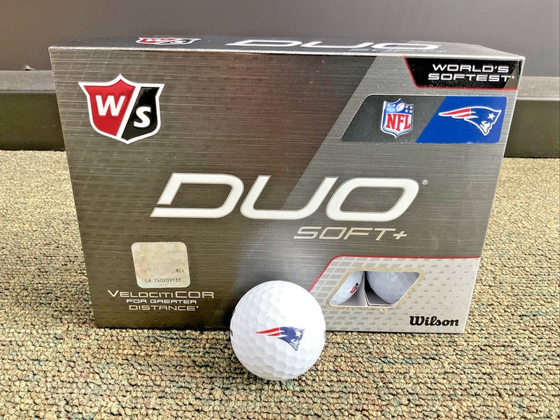 Wilson Staff Duo Soft+ NFL Golf Balls New England Patriots 12 Count Box NEW