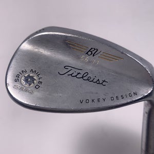 Titleist Vokey Spin Milled SM4 Chrome Sand Wedge SW 56* 11 Wedge Steel Mens RH