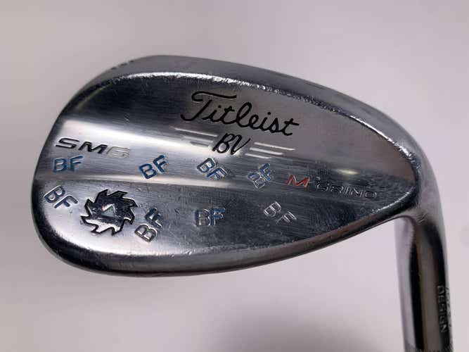 Titleist Vokey SM6 Tour Chrome Lob Wedge LW 58* 8 Bounce Wedge Steel Mens RH