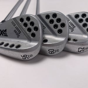 PXG 0311 Sugar Daddy Milled Chrome Wedge Set 52* 10 | 56* 10 | 60* 9 Mens RH