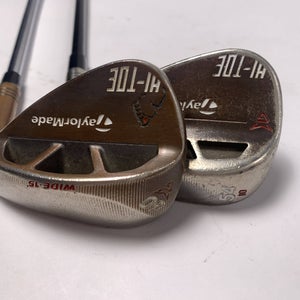 TaylorMade HI-TOE RAW Wedge Set 54* 10 | 60* KBS Hi-Rev 2.0 115g Wedge Mens RH