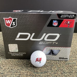 Wilson Staff Duo Soft + NFL Golf Balls Tampa Bay Buccaneers 12 Count Box NEW