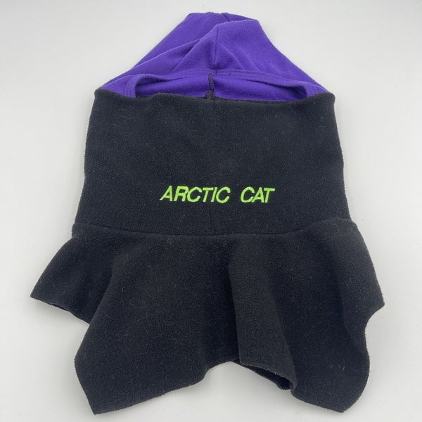 Vintage 90s Arctic Cat Fleece Neck Gator Mock Turtle Winter Snowmobile Balaclava