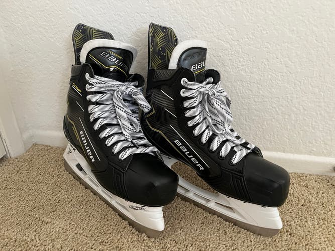 Like-New Bauer S24 Supreme Comp (SMU) Hockey Skates Extra Wide Width 9 EE