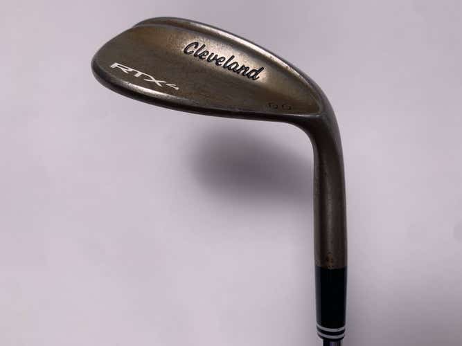 Cleveland RTX 4 Tour Raw Lob Wedge LW 60* 9 DG S400 Stiff Steel Mens RH