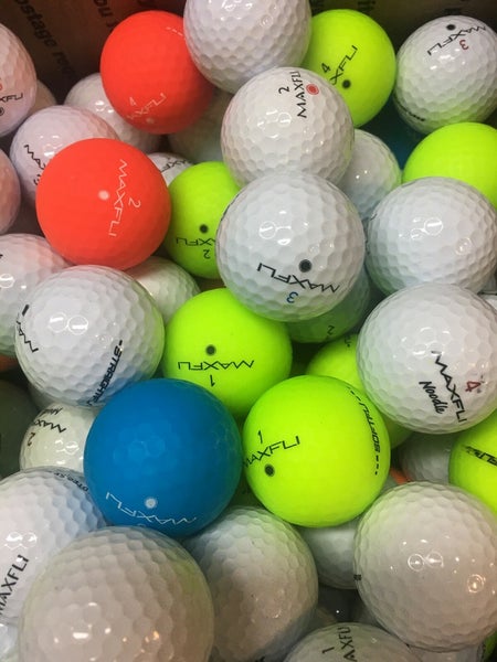 50 Assorted Max Fli Premium AAA Used Golf Balls...color included