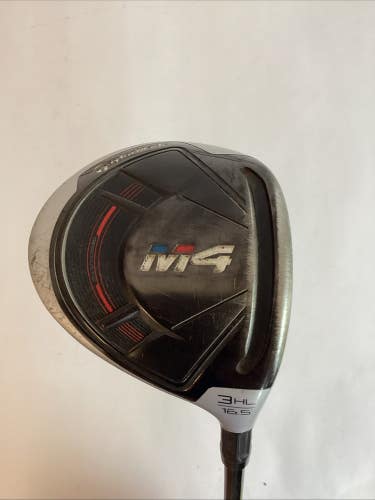 TaylorMade M4 Fairway 3 Wood HL 16.5* With Atmos 5R Regular Graphite Shaft