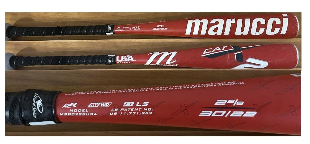 2025 Marucci CATX2 Alloy USABat Certified Bat (-8) 22 oz 30" (Used)