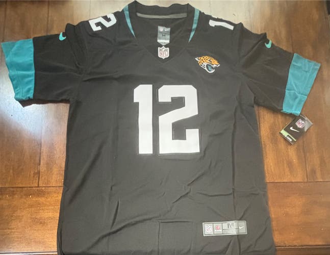 Travis Hunter #12 BLACK Jacksonville Jaguars Stitched Football Jersey Medium NWT