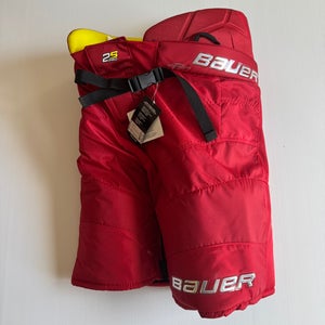 New Senior Small Red Bauer Supreme 2s Pro Hockey Pants