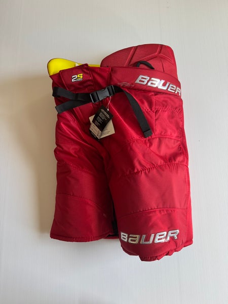 New Senior Small Red Bauer Supreme 2s Pro Hockey Pants