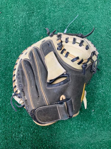 Brown Easton Natural RH Catcher's Baseball Glove 32.5" (Used)