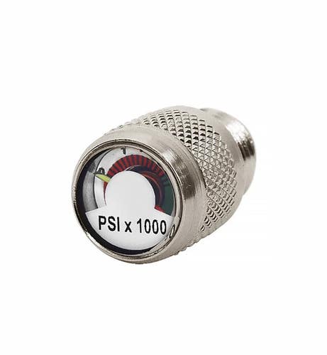Spare Air Screw In Color Coded Dial Pony Bottle Pressure Gauge SPG, 3000 PSI