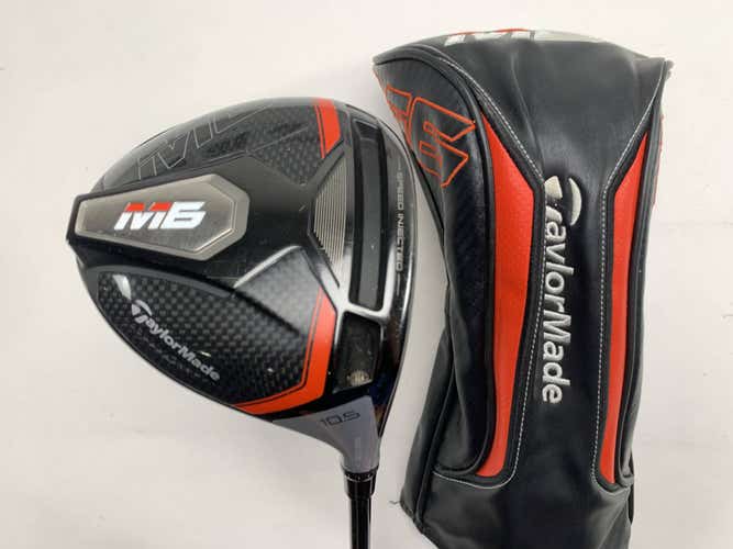 TaylorMade M6 Driver 10.5* Fujikura Atmos White 6S Stiff Graphite Mens RH HC