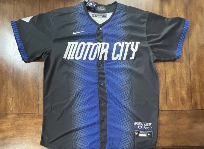 Detroit Tigers City Connect Motor City Tarik Skubal Adult Large NWT