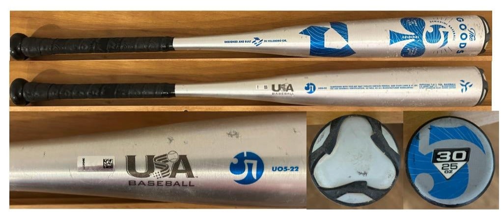 2022 DeMarini The Goods One Piece Alloy USABat Certified Bat (-5) 25 oz 30" (Used)