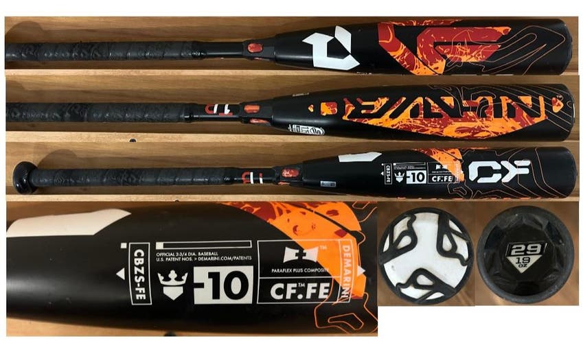 2023 DeMarini CF Mashup Composite USSSA Certified Bat (-10) 19 oz 29" (Used)