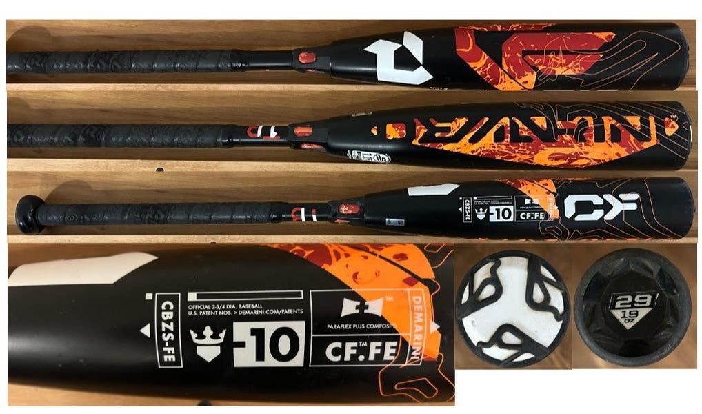 2023 DeMarini CF Mashup Composite USSSA Certified Bat (-10) 19 oz 29" (Used)