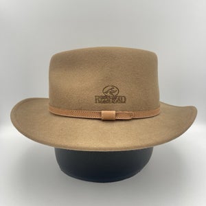 Vintage Redhead 100% Wool Fedora Hiking Hunting Water Repellant Hat Medium USA