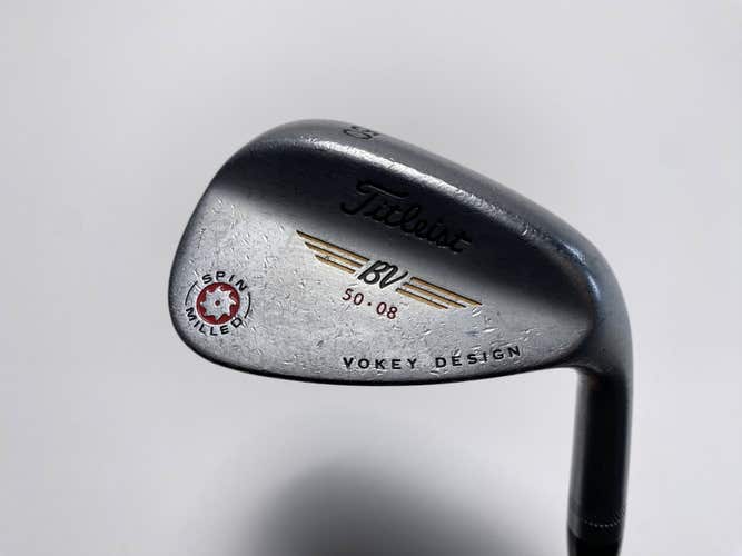 Titleist Vokey Spin Milled CC Chrome Gap Wedge GW 50* 8 Wedge Steel Mens RH