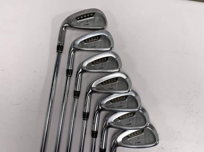 TaylorMade Rac LT Iron Set 3-9 FCM 6.0 Stiff Steel Mens LH