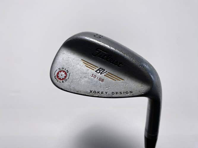 Titleist Vokey Spin Milled Chrome 2009 Gap Wedge GW 50* 8 Wedge Steel Mens RH