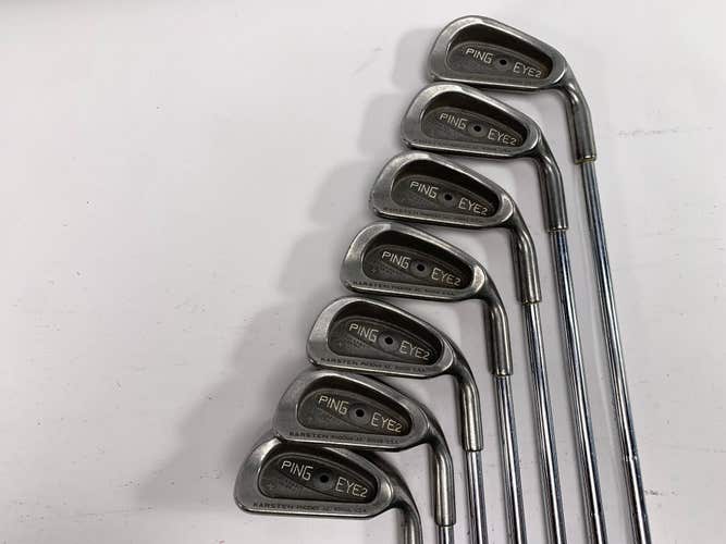 Ping Eye 2 + Iron Set 2-9 Black Dot KT-Shaft Regular Steel Mens RH No 7i