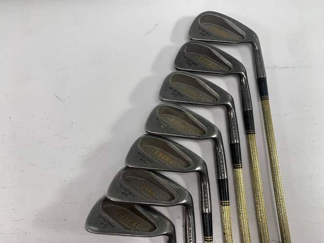 Wilson Ultra System 45 Iron Set 3-PW Gold Boron Regular Steel Mens RH No 7 iron