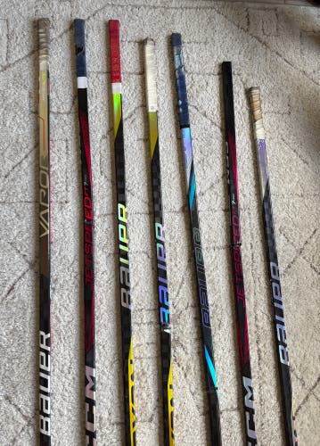 7 Used/broken Senior Bauer Nexus Sync Sticks  Right Handed Hockey Stick P92 Pro Stock (Used)
