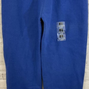 Russell Athletic Youth Extra Large Sweat Pants Fleece Lined Interior Royal Blue