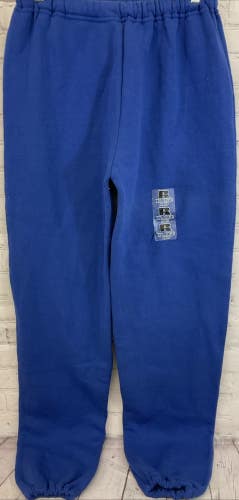 Russell Athletic Youth Extra Large Sweat Pants Fleece Lined Interior Royal Blue