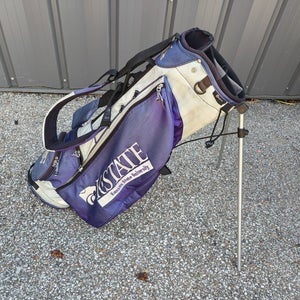 Datrek Dual Strap Golf Stand Bag Kansas State University Wildcats Purple/White