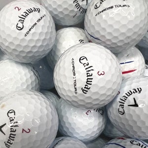 4 Dozen Premium AAA White Callaway Chrome Tour/ Chrome Tour X Used Golf Balls
