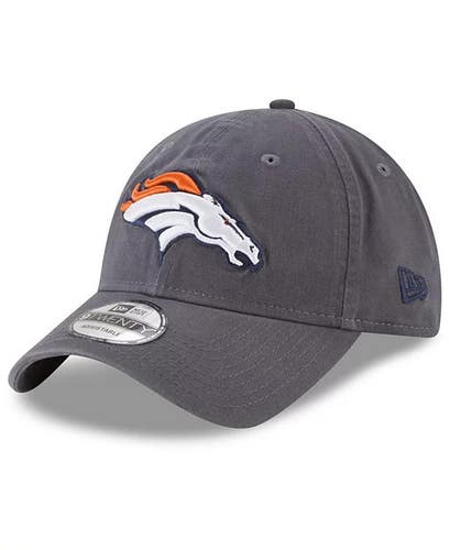 Denver Broncos Gray New Era NFL 9TWENTY Classic Adjustable Strapback Cap