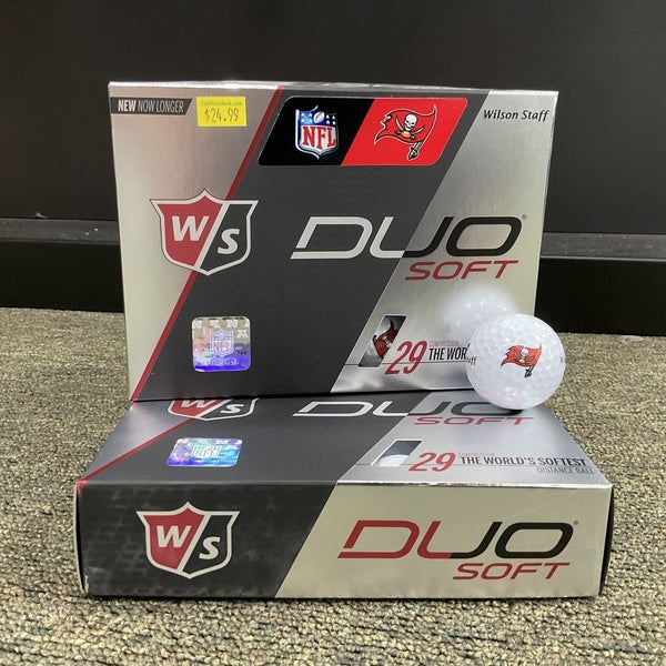 Wilson Staff Duo Soft NFL Logo Golf Balls Tampa Bay Buccaneers 12 Count Box NEW