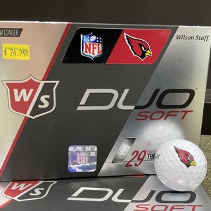 Wilson Staff Duo Soft NFL Logo Golf Balls Arizona Cardinals 12 Count Box NEW