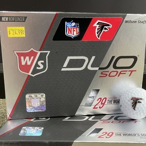 Wilson Staff Duo Soft NFL Logo Golf Balls Atlanta Falcons 12 Count Box NEW